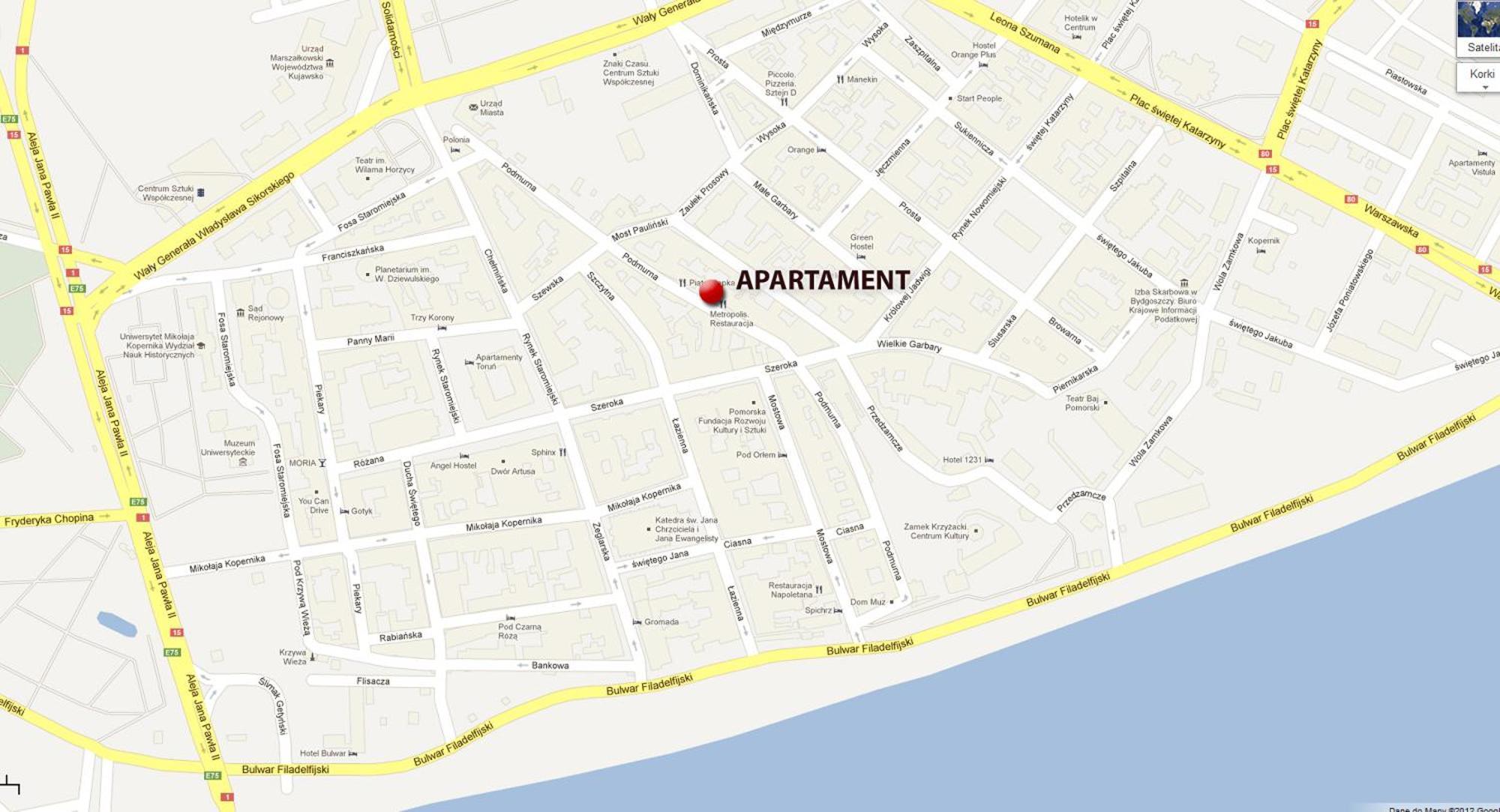 Apartamenty K2 Podmurna 36 Stary Toruń Kültér fotó